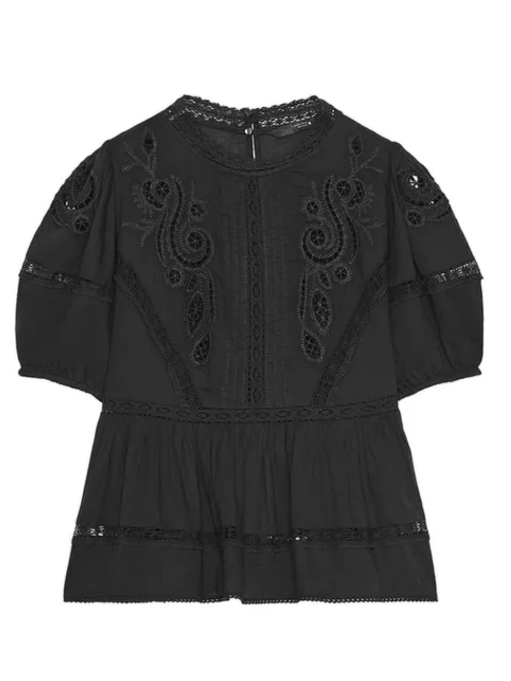 ZW COLLECTION ROMANTIC EMBROIDERED BLOUSE